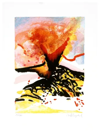 Lithographie Dolma - Red Tephra