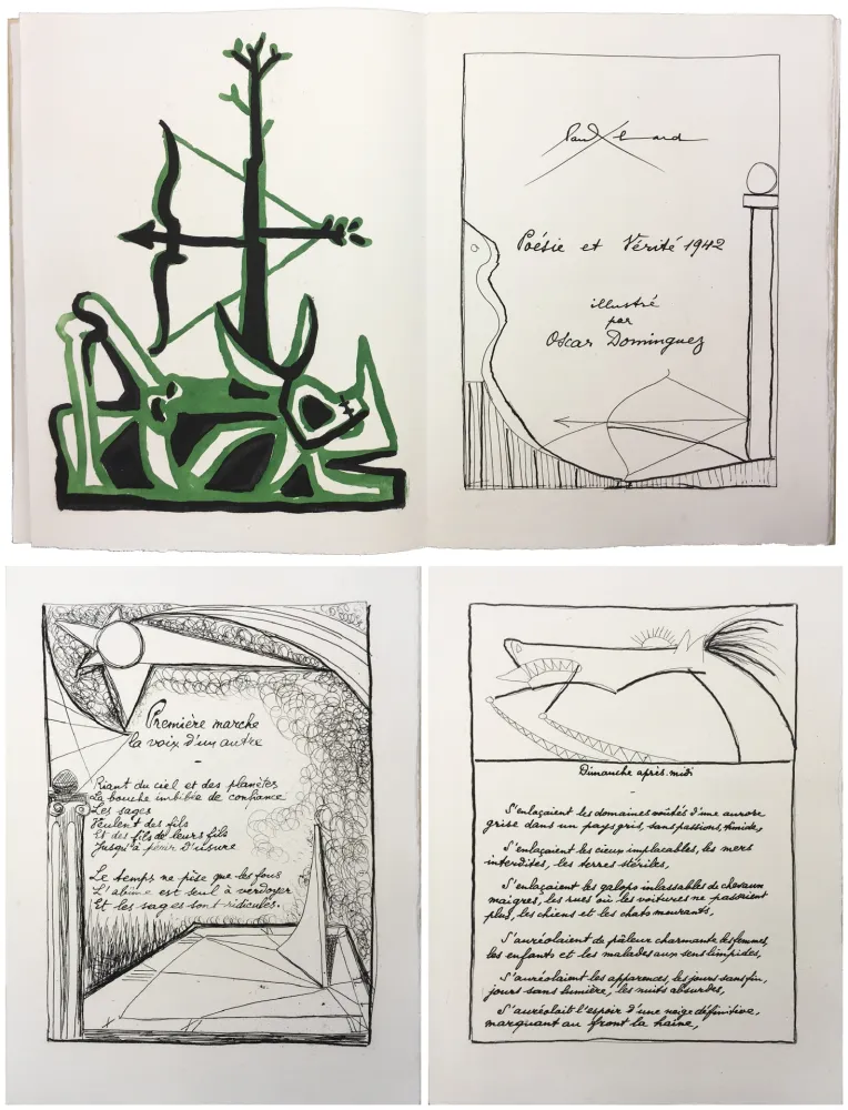 Livre Illustré Dominguez - Paul Éluard : POÉSIE ET VÉRITÉ 1942. 31 gravures originales (1947)