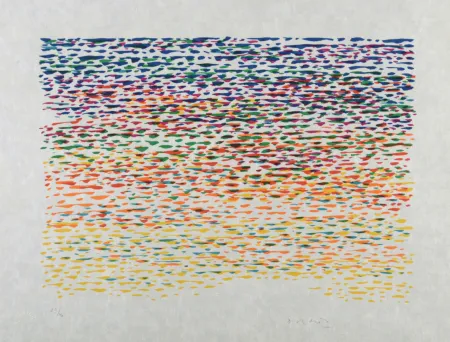 Lithographie Dorazio - Composition (#B), 1976 - Hand-signed