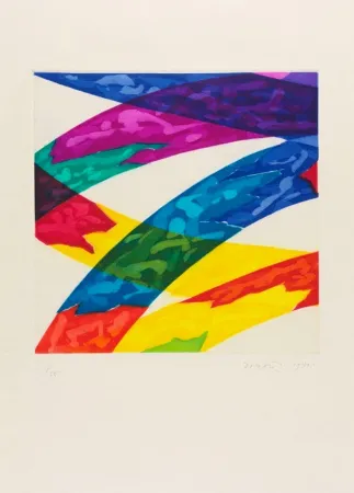 Gravure Dorazio - Untitled (Chromatic Ribbons)