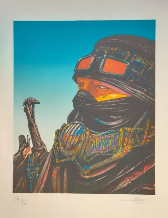 Lithographie Druillet - Touareg  SALAMMBO