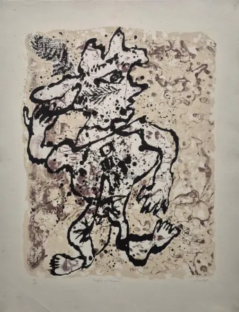 Lithographie Dubuffet - Fougère au Chapeau (Fogere with Hat)