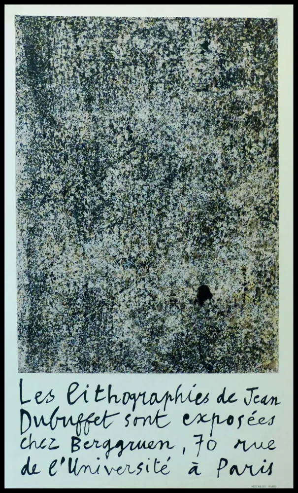 Affiche Dubuffet - GALERIE BERGGRUEN 