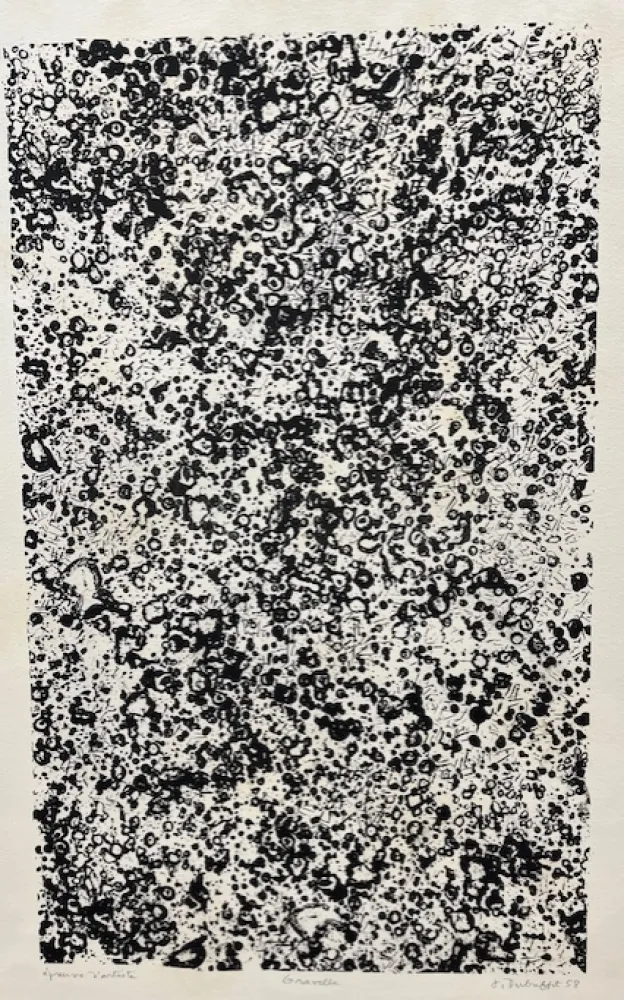 Lithographie Dubuffet - Gravelle