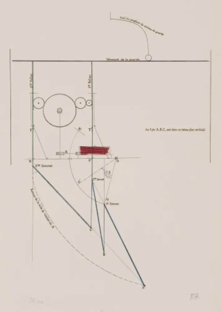 Eau-Forte Duchamp - Combat de boxe
