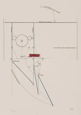 Eau-Forte Duchamp - Combat de boxe