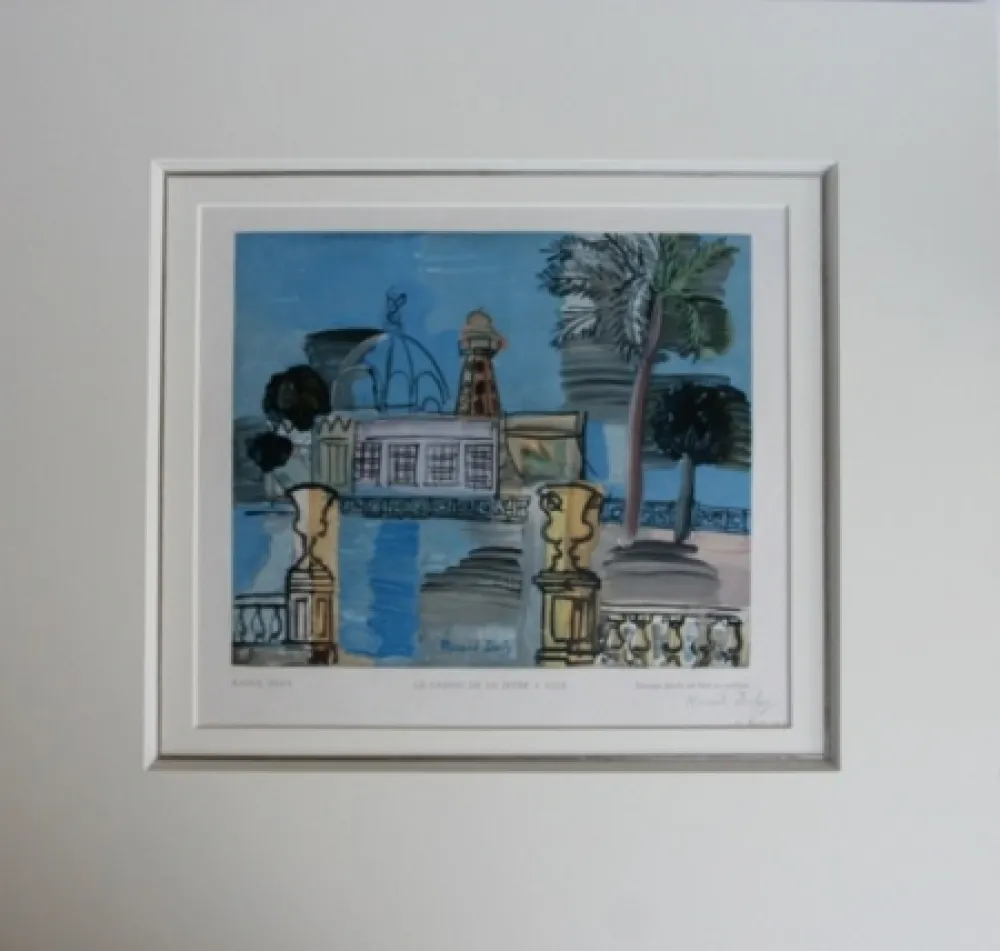Gravure Sur Bois Dufy - Le Casino de la Jetée a Nice