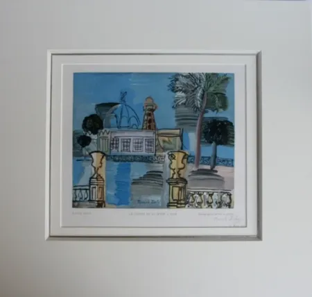 Gravure Sur Bois Dufy - Le Casino de la Jetée a Nice