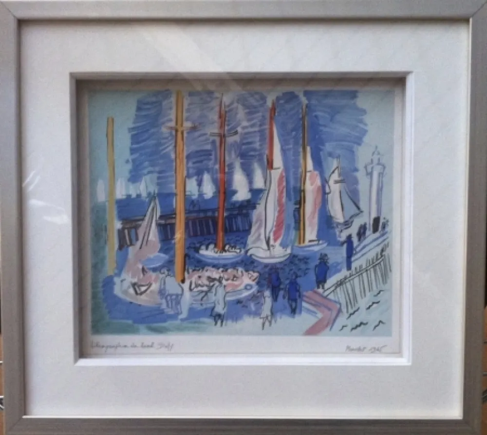 Lithographie Dufy - Régates