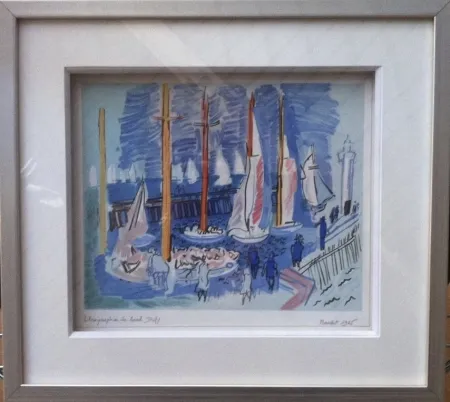 Lithographie Dufy - Régates