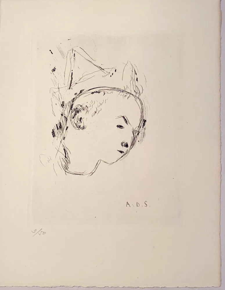 Gravure Dunoyer De Segonzac - Le petit clown