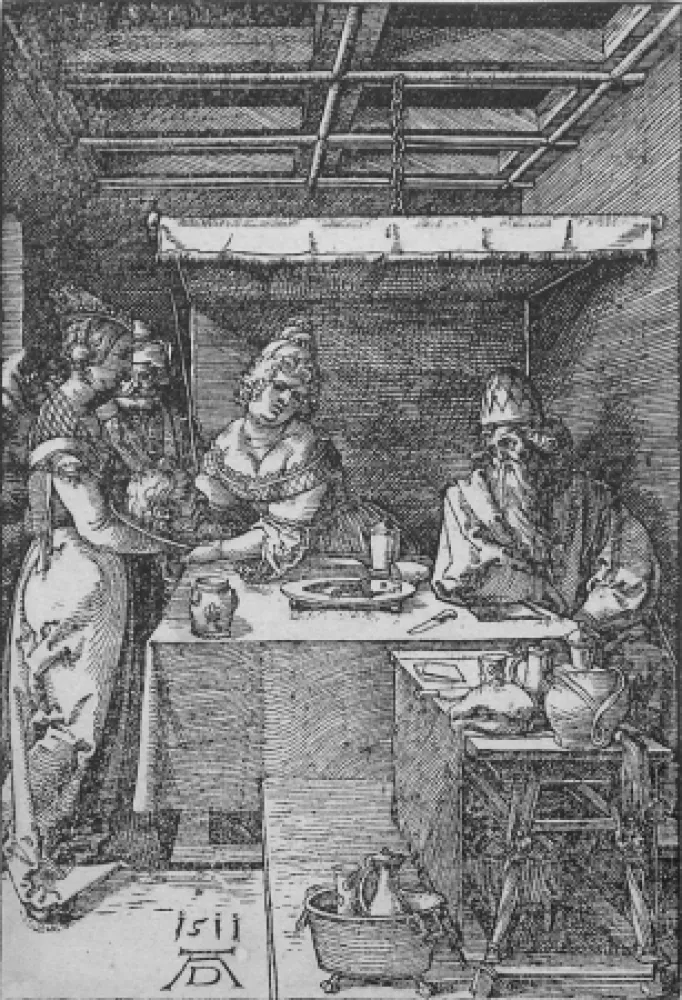 Gravure Sur Bois Durer - Salome Presenting the Head of John the Baptist to Herodias