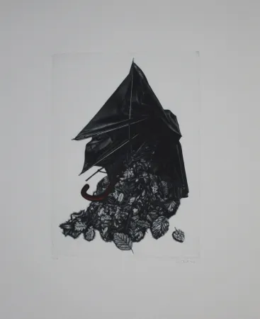 Manière Noire Ebert - Schirm und Blättern