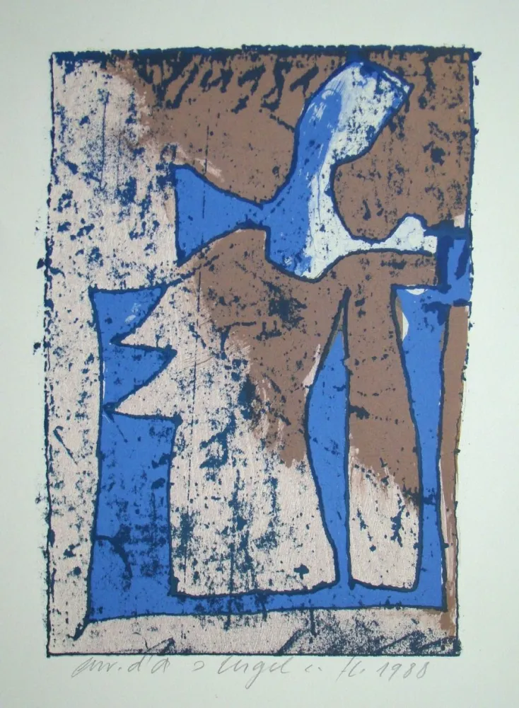 Gravure Sur Bois Eggenschwiler - Engel