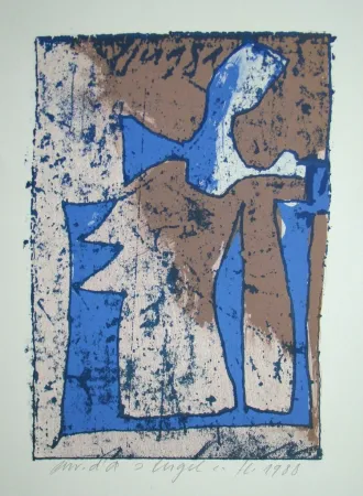 Gravure Sur Bois Eggenschwiler - Engel