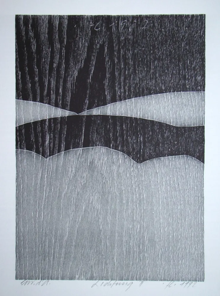 Gravure Sur Bois Eggenschwiler - Lichtung II.