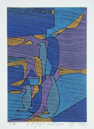 Gravure Sur Bois Eggenschwiler - Vogelschau