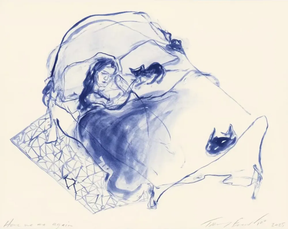 Lithographie Emin - Here We Are Again