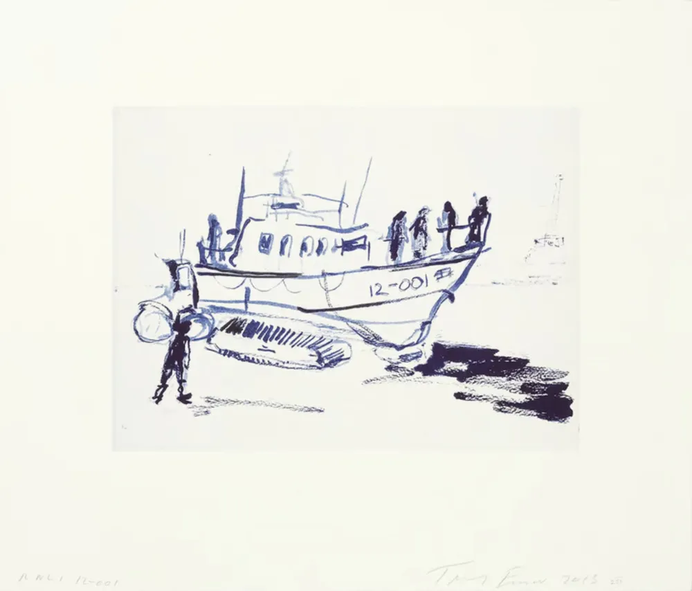 Lithographie Emin - RNLI 12-001 (Boat)