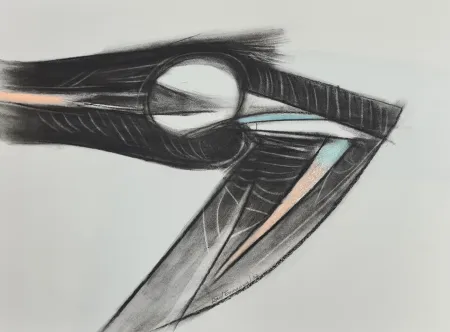 Monotype Enmanuel - Pajaro en negro y azul