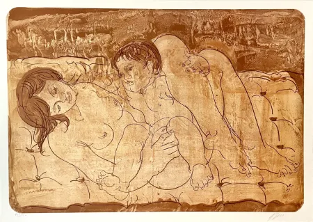 Lithographie Erni - Maternity