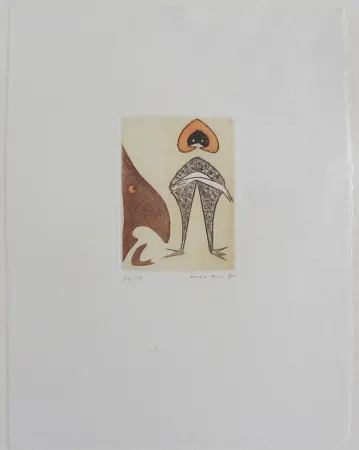 Eau-Forte Et Aquatinte Ernst - Le Chapeau Rouge