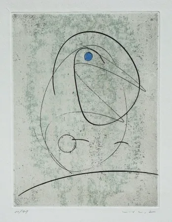 Eau-Forte Ernst - L'Oiseau bleu