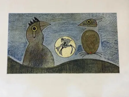 Lithographie Ernst - Los pájaros