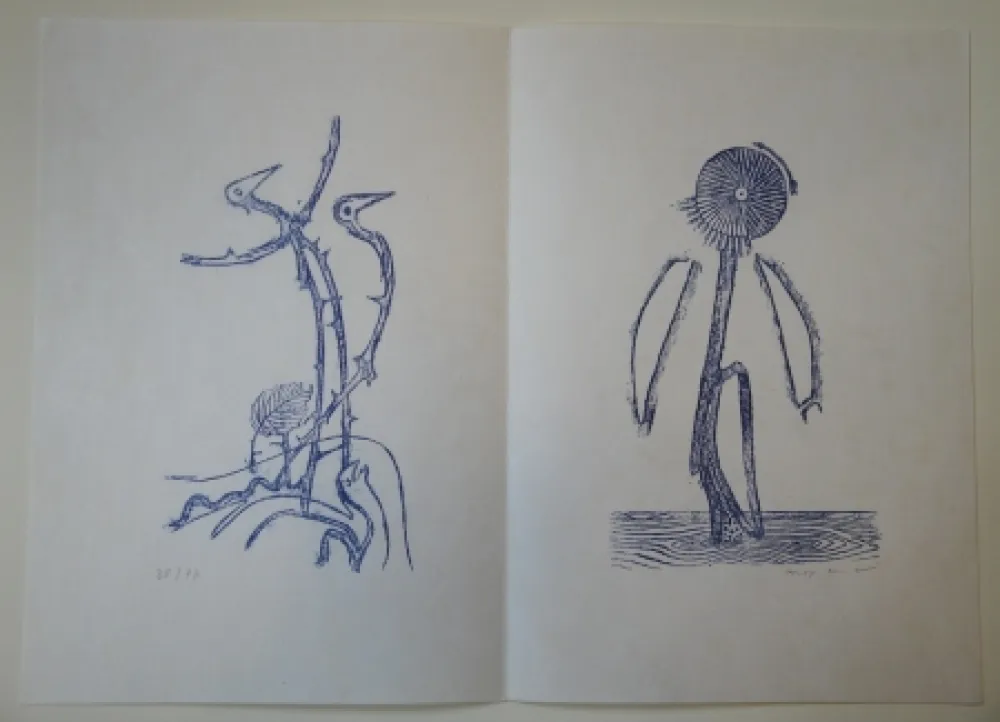 Livre Illustré Ernst - Max Ernst - Jean Tardieu. 24 Frottagen