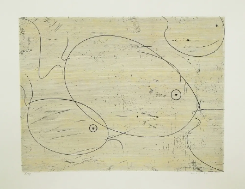 Eau-Forte Ernst - Poissons