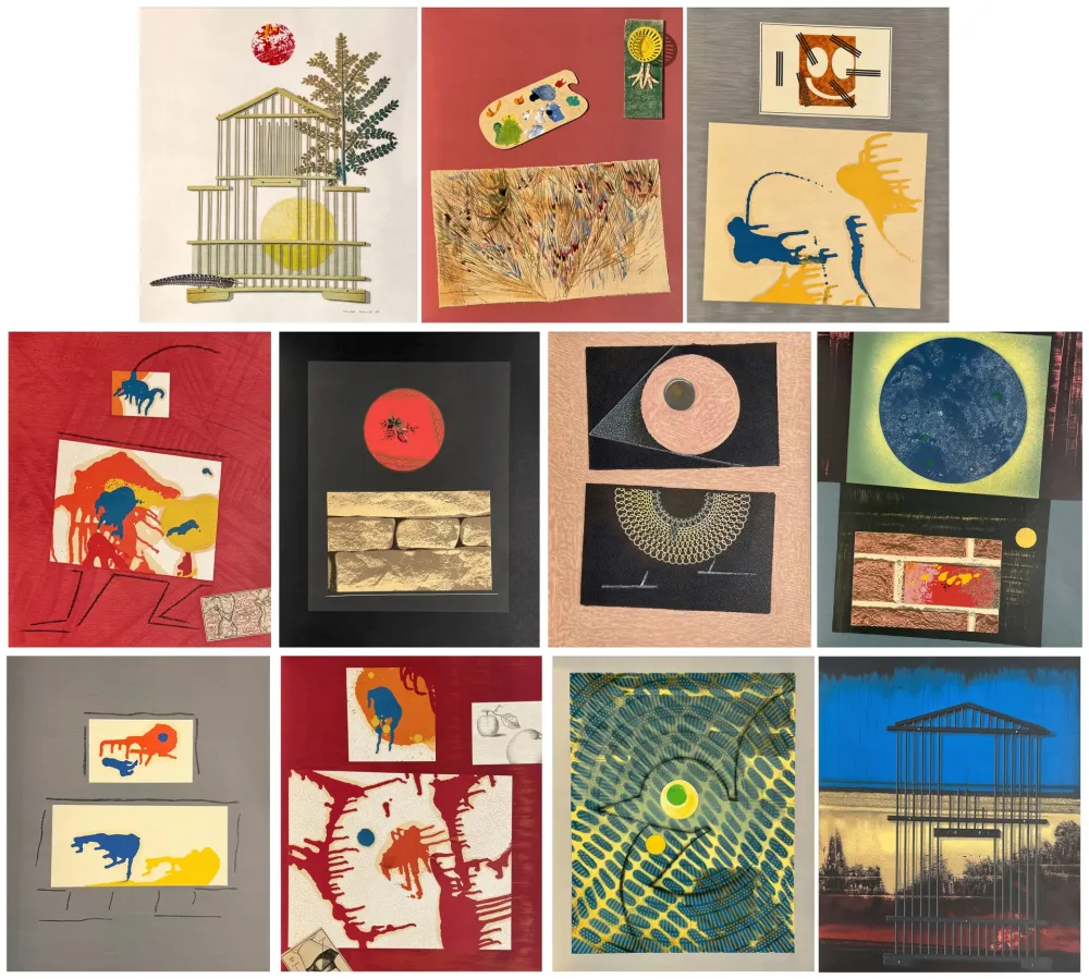 Lithographie Ernst - René Char. DENT PROMPTE. SUITE complète des 11 lithographies originales (1969)