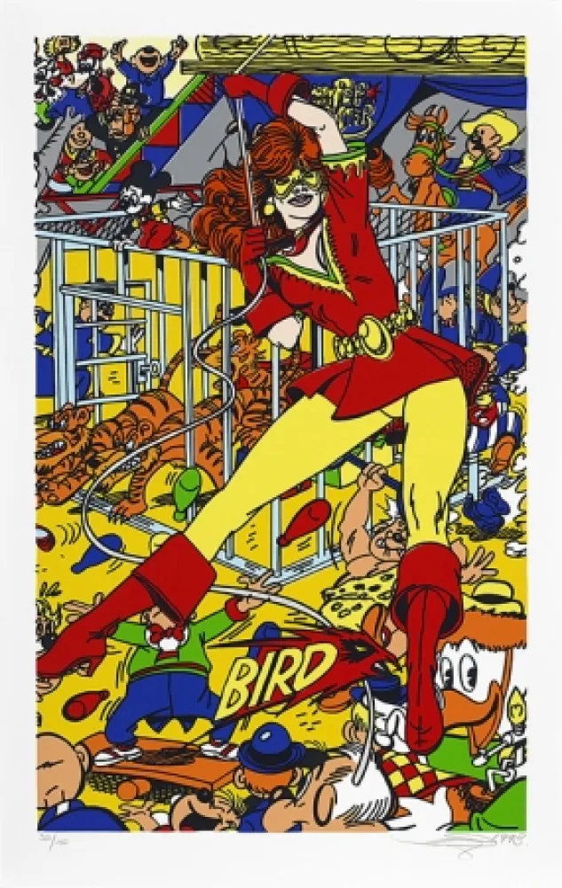 Sérigraphie Erro - La femme fatale III