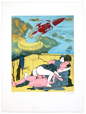 Lithographie Erro - Made in Japan