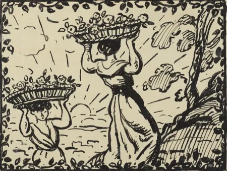 Aucune Technique Espagnat (D') - La récolte des roses circa 1906