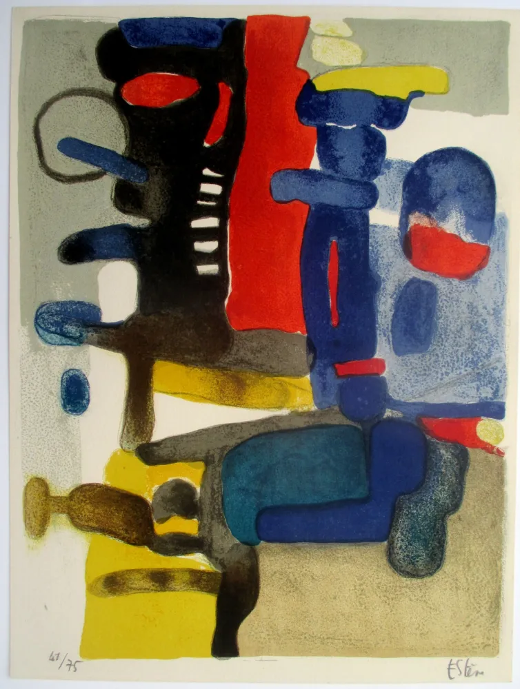 Lithographie Esteve - Guidour