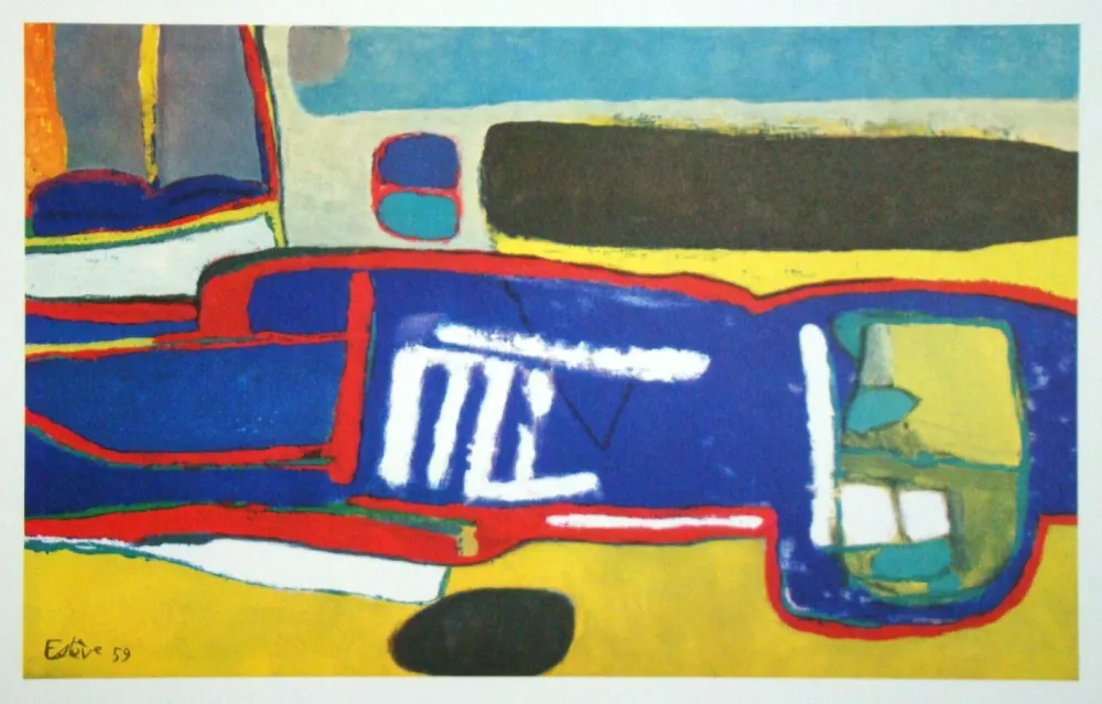 Lithographie Esteve - La longue