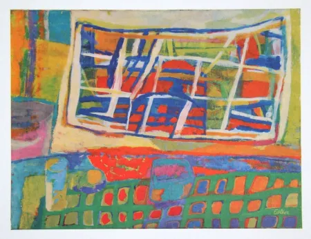 Lithographie Esteve - La Tapisserie