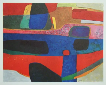 Lithographie Esteve - La Tardes