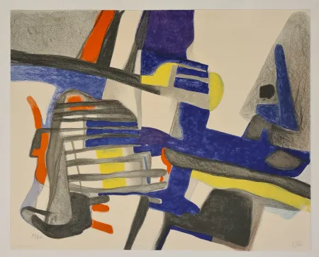 Lithographie Esteve - Matinailles 