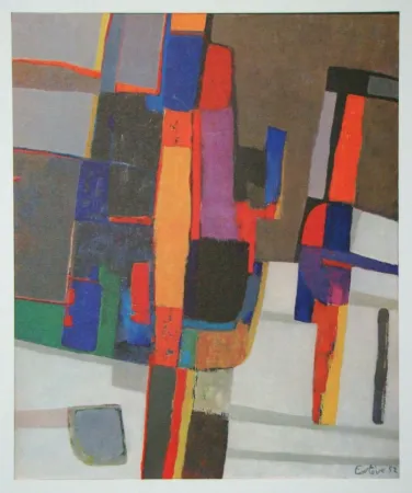 Lithographie Esteve - Neige