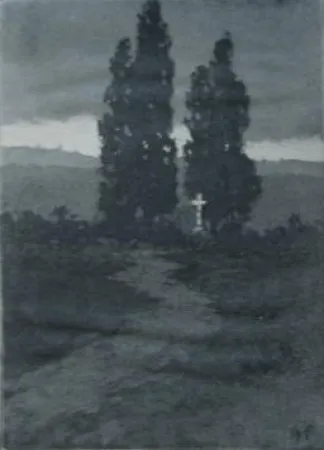 Aquatinte Fabre - Le repos