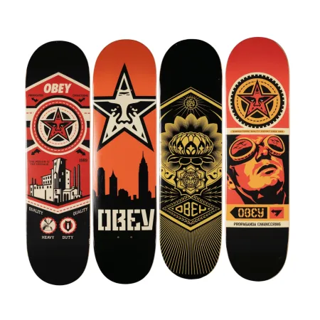 Sérigraphie Fairey - Obey Skate Decks
