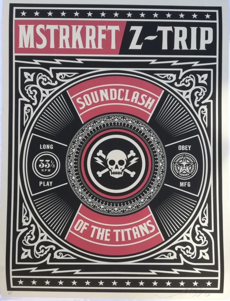 Sérigraphie Fairey - Soundclash of the titans