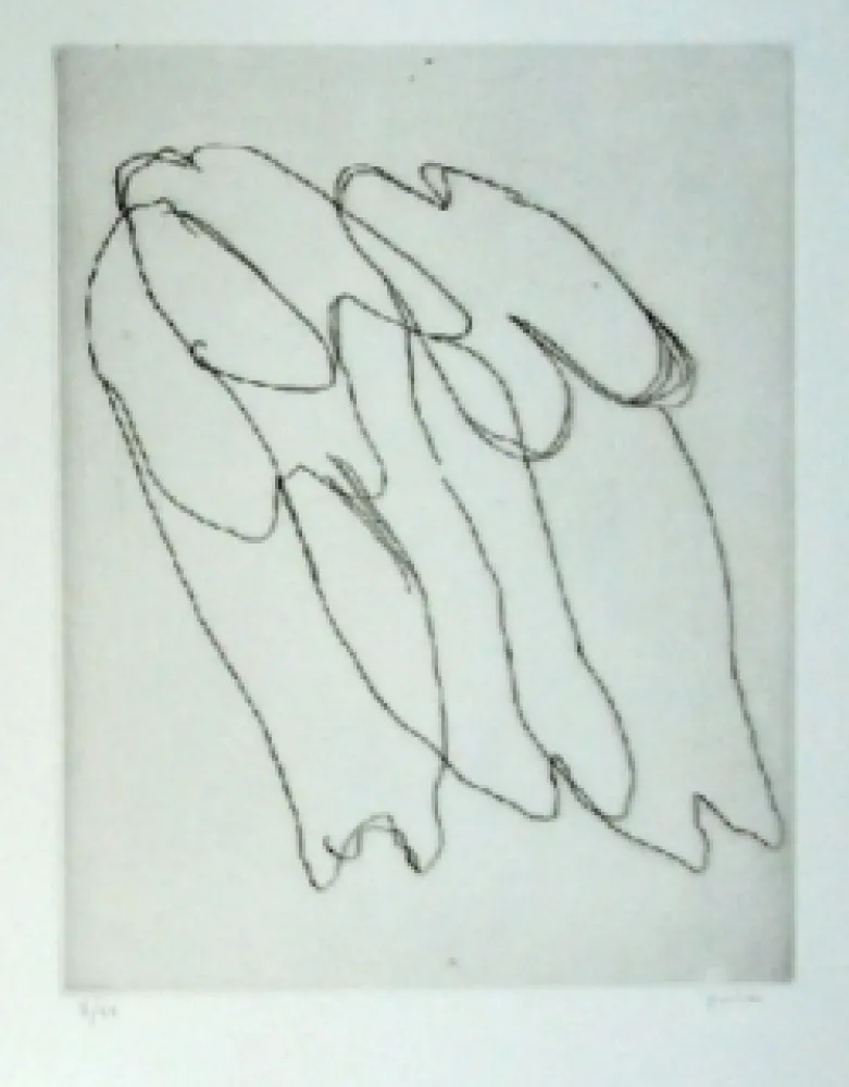 Eau-Forte Fautrier - Les seins nus