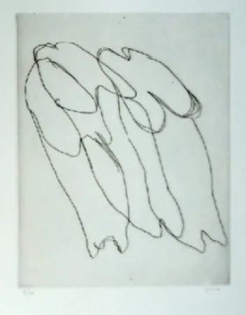 Eau-Forte Fautrier - Les seins nus