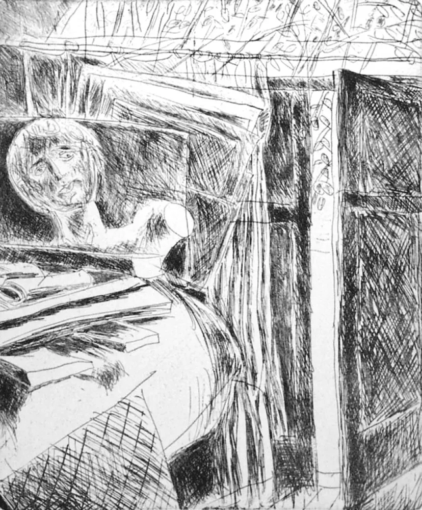 Eau-Forte Fazzini - Nello studio