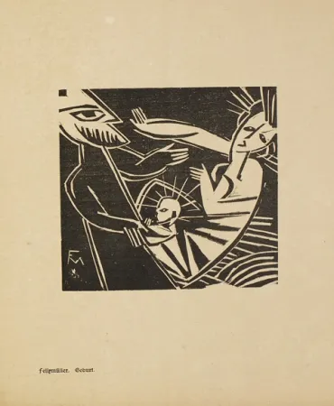 Gravure Sur Bois Felixmuller  - Die schöne Rarität