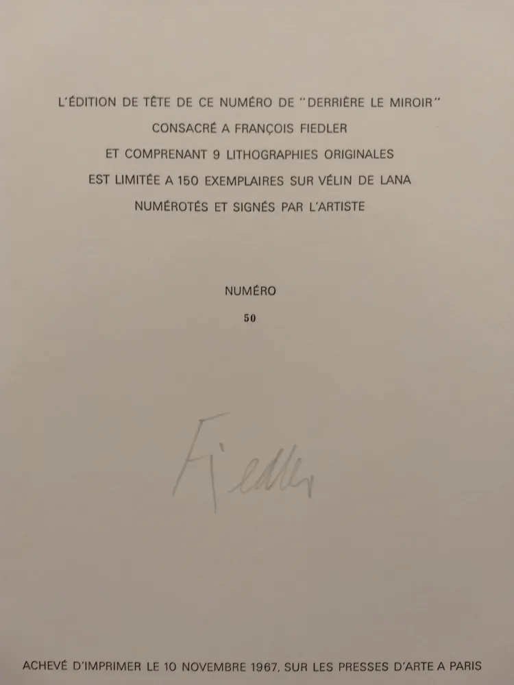 Livre Illustré Fiedler - Edition Tete DLM 167