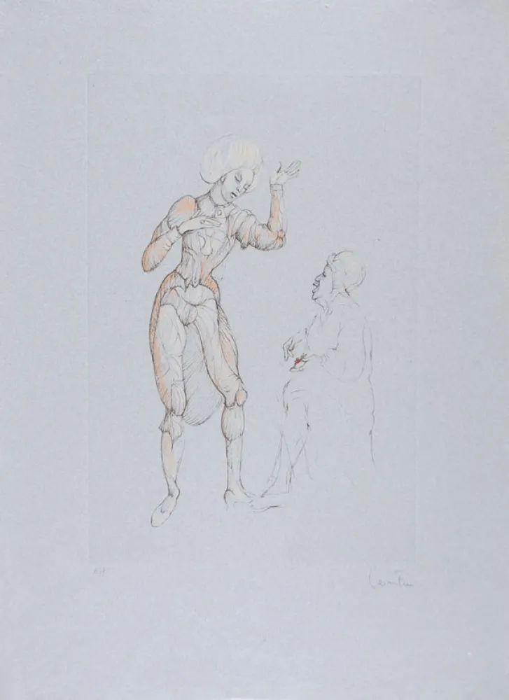 Eau-Forte Fini - Conte de la 672 ème Nuit - XI