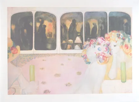 Lithographie Fini - L'autre côté - The other side